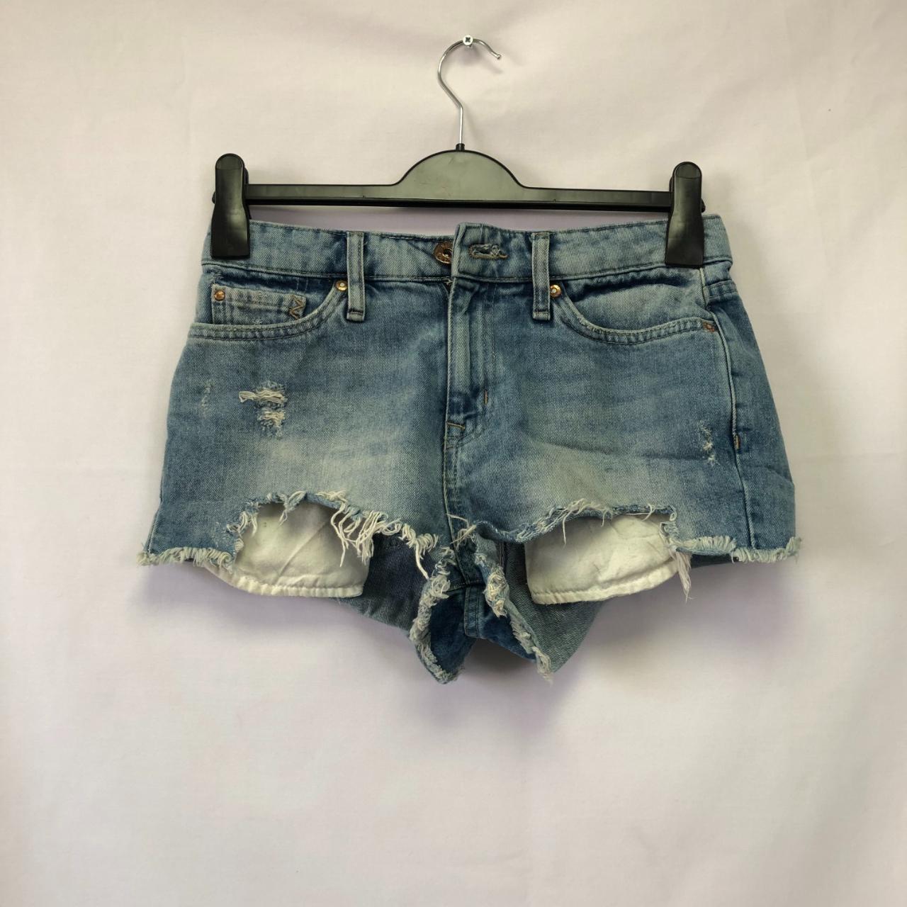 Rivers Island Denim Shorts, Light Wash, Some... - Depop