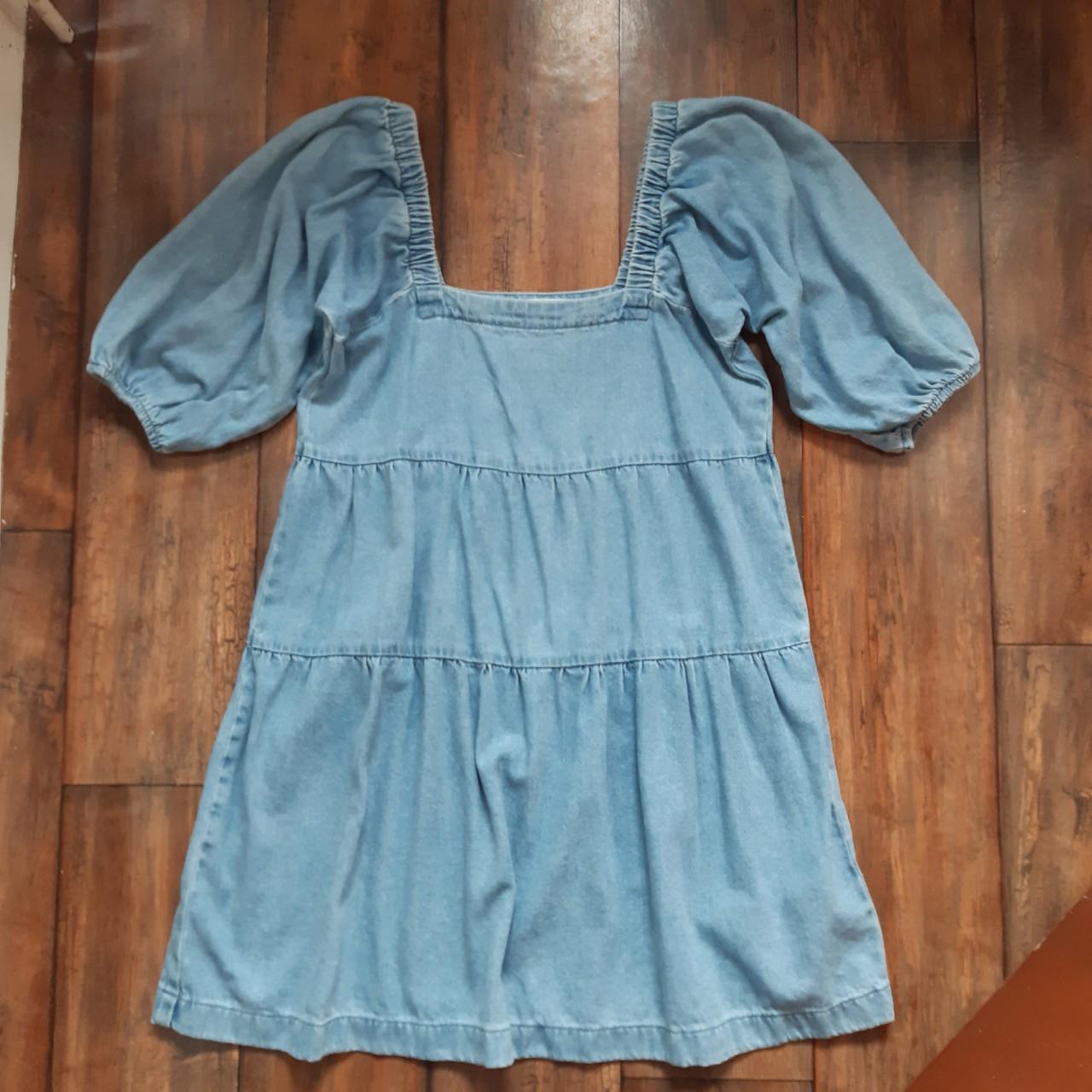 Mango Women's Blue Dress | Depop