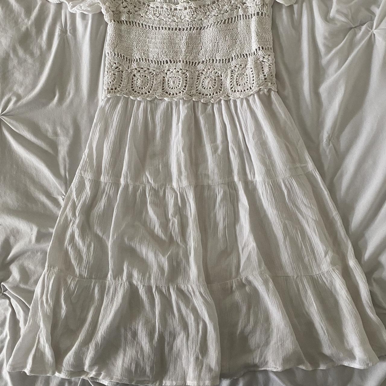 Jessica Simpson white dress reminds me of fearless... - Depop