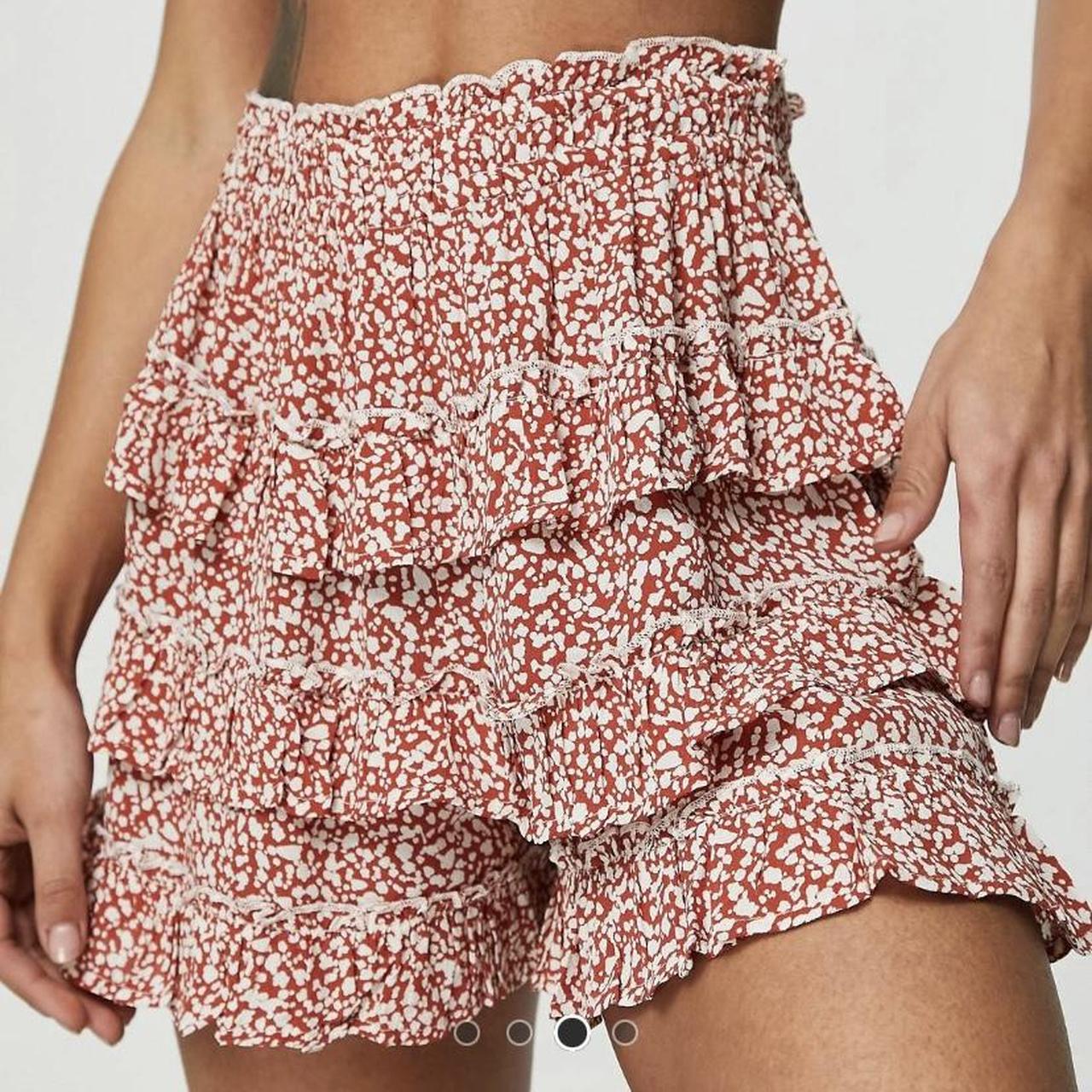 River Island Women's Red Shorts Depop