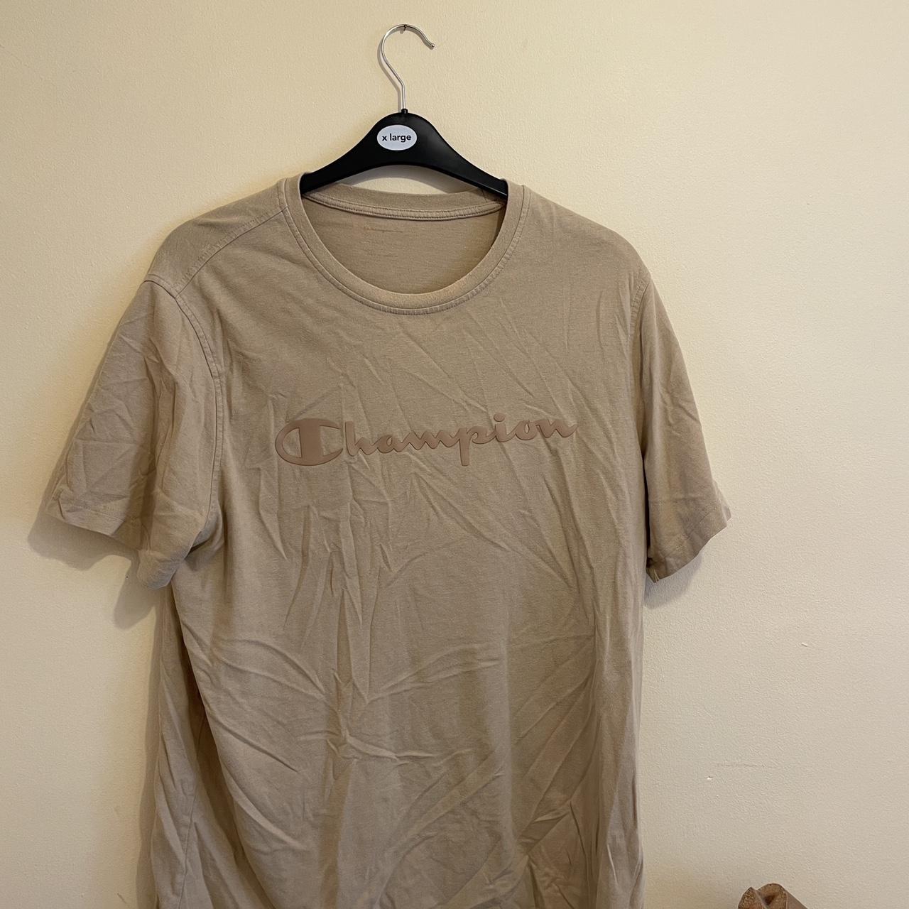 Tan champion shirt online