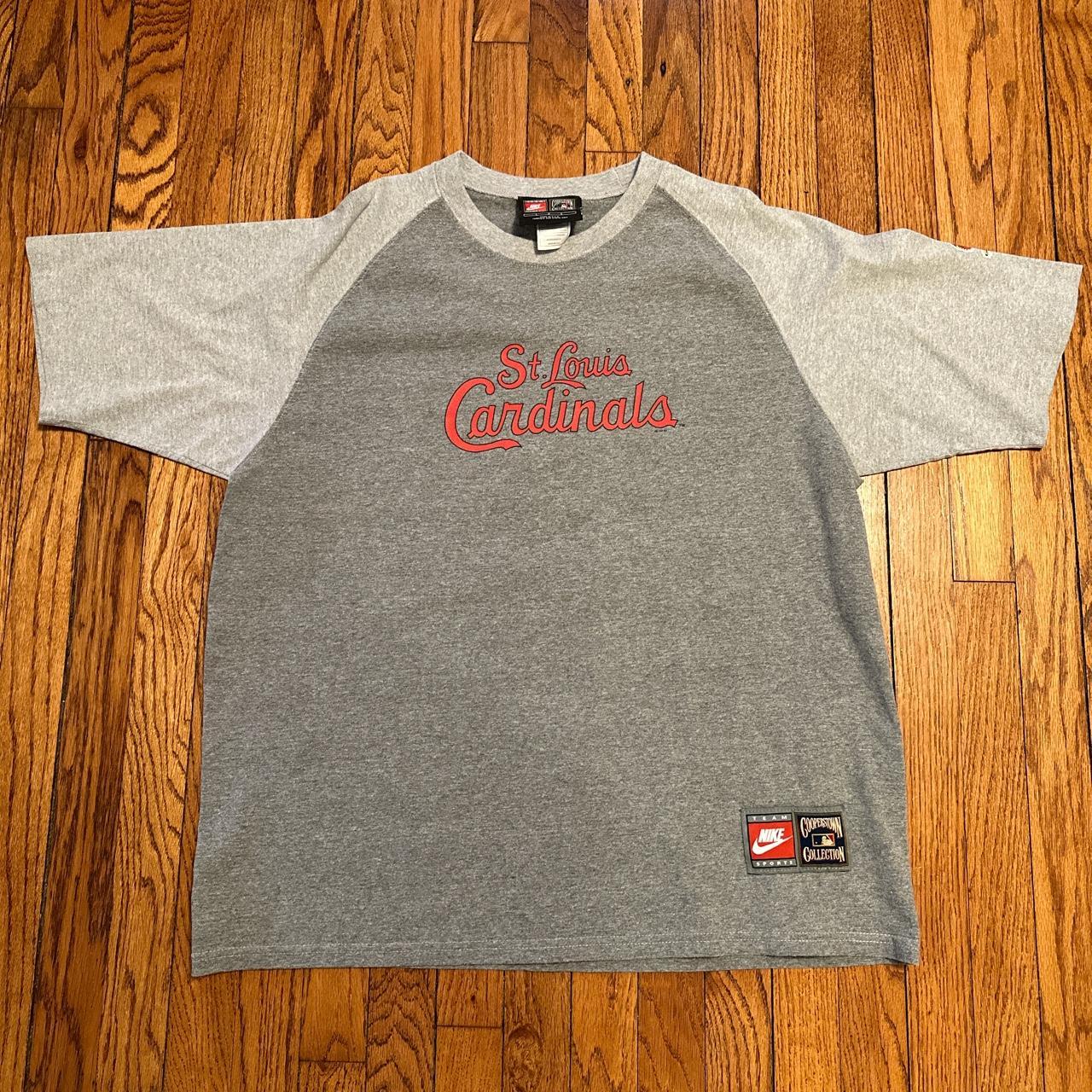 Cardinals Shirt Mens Medium Navy Copyrighted - Depop