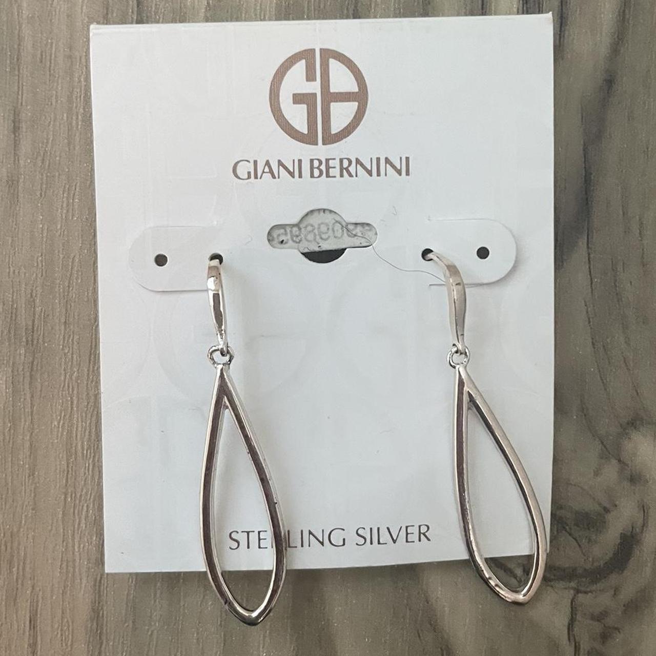 Giani Bernini sterling silver open teardrop - Depop