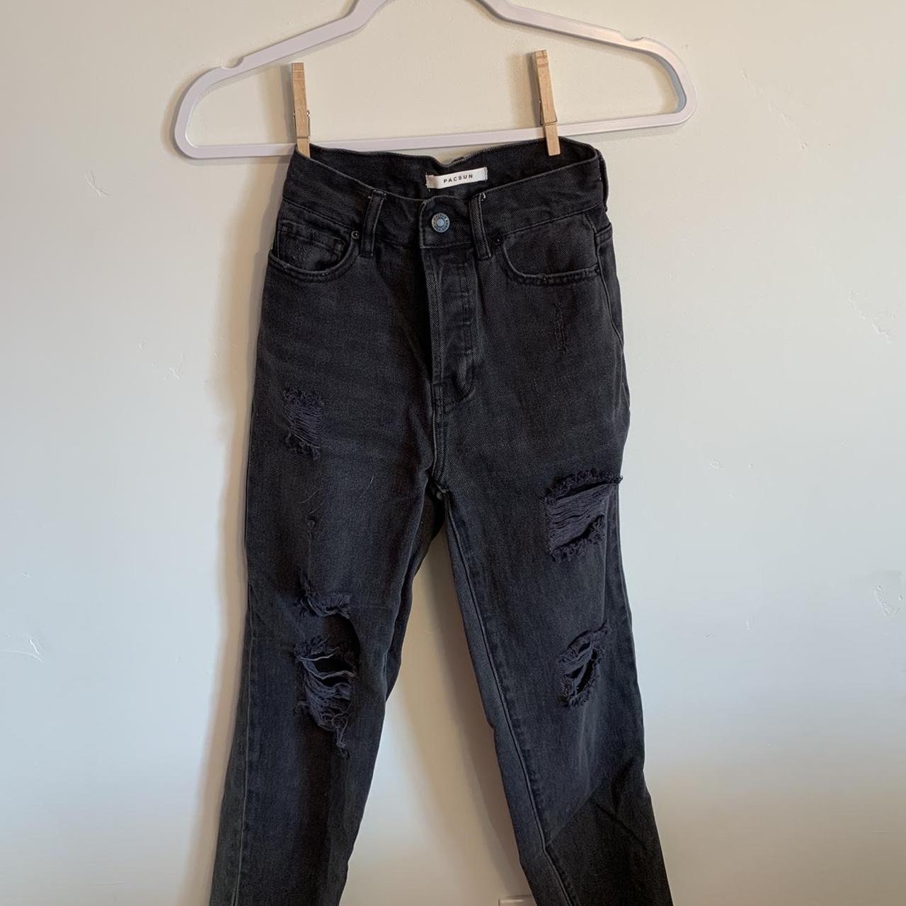 Pacsun high waisted straight leg ripped jeans! I - Depop