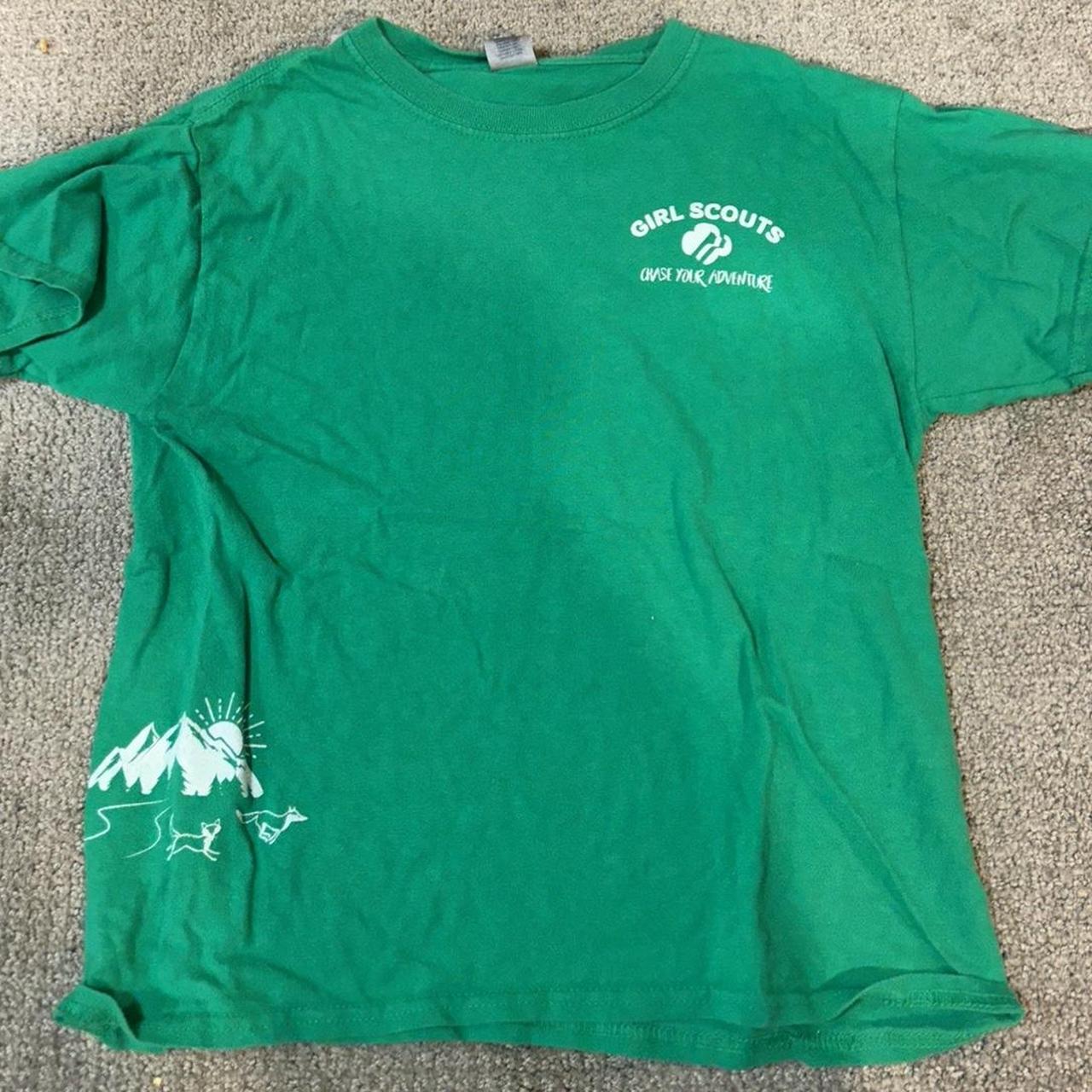 girl scouts baby tee (size m, fits more xs-s) - Depop