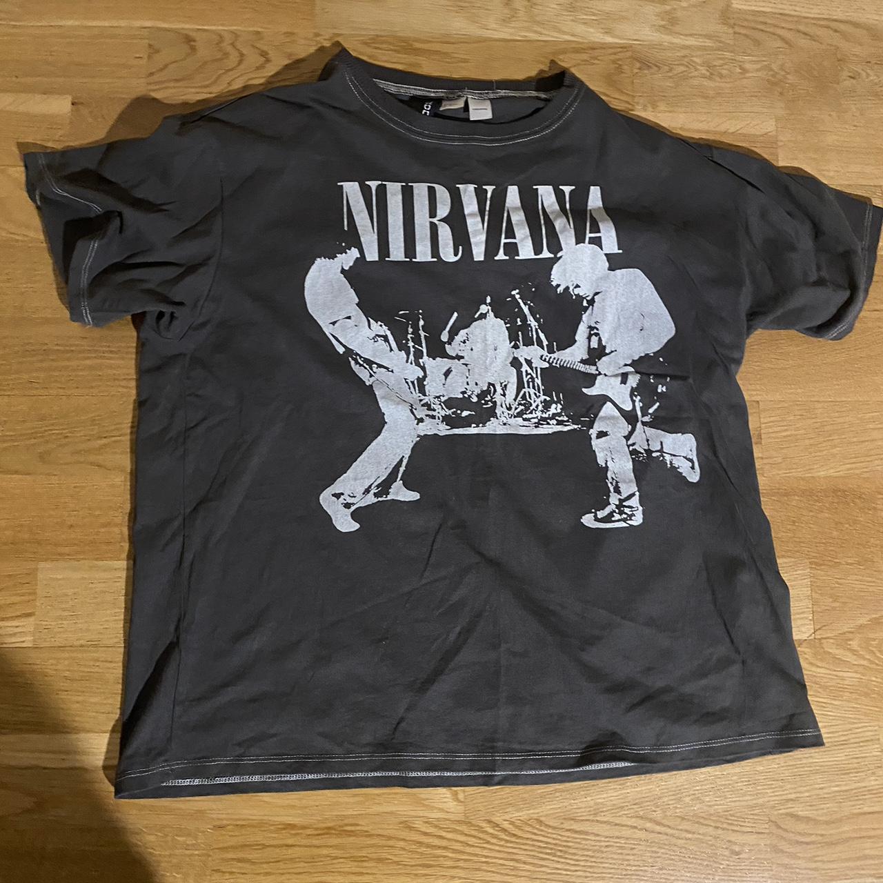 H&M size M Nirvana T-Shirt - only worn a few times... - Depop