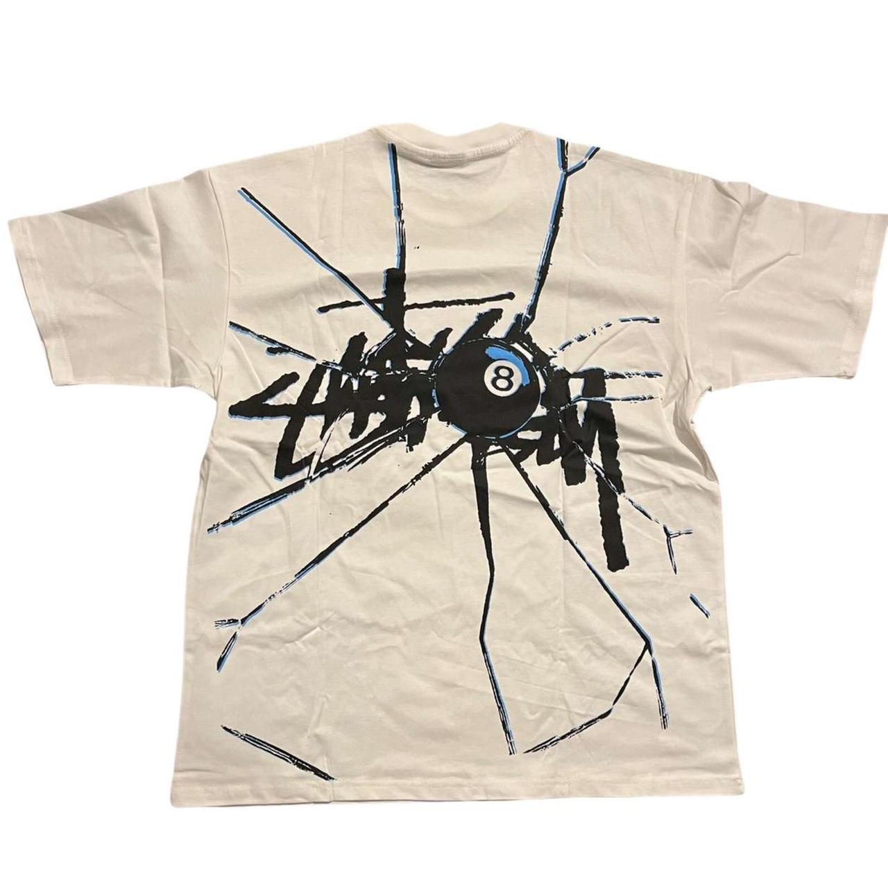 Stussy shattered tee, medium, white - Depop