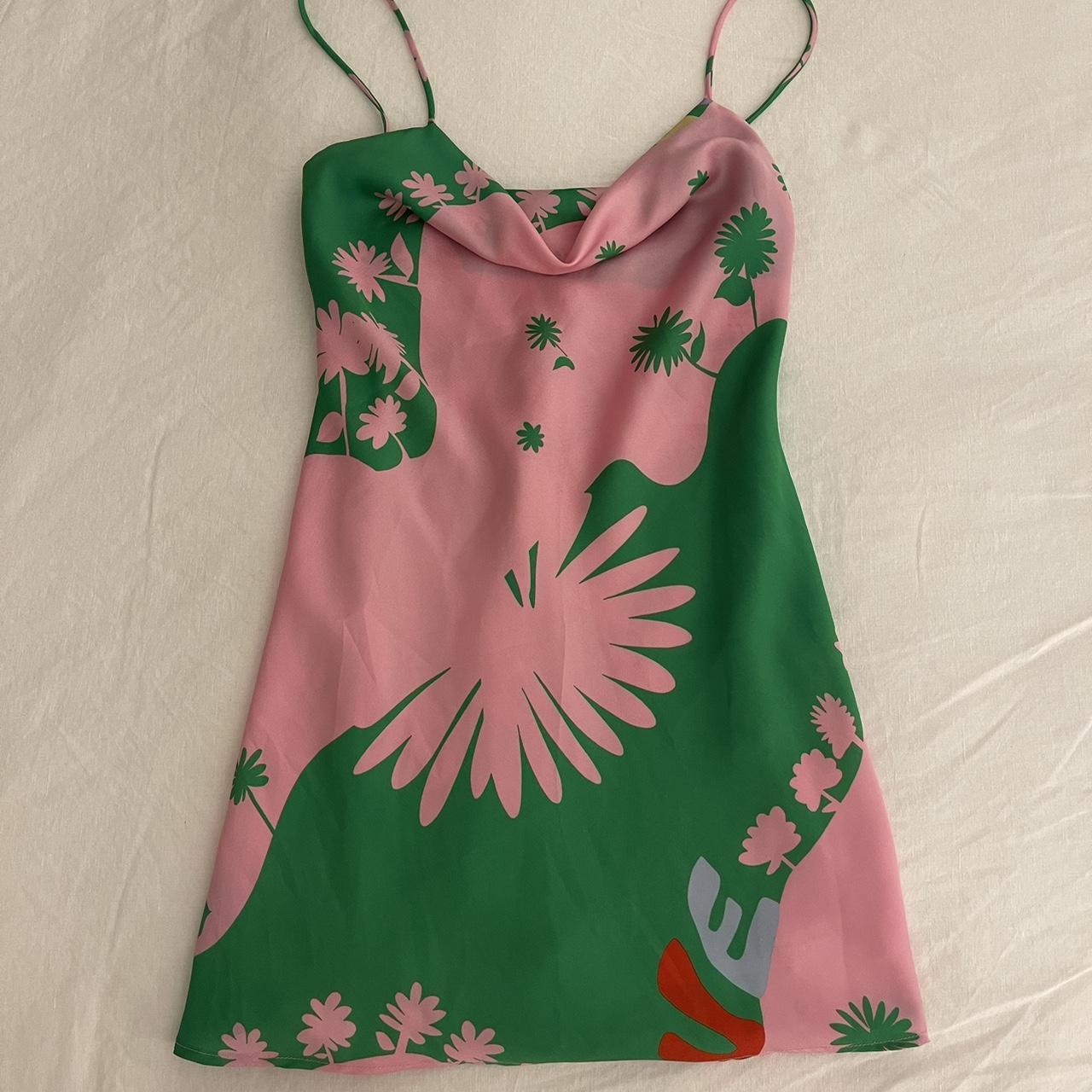 Zara silk mini dress Depop