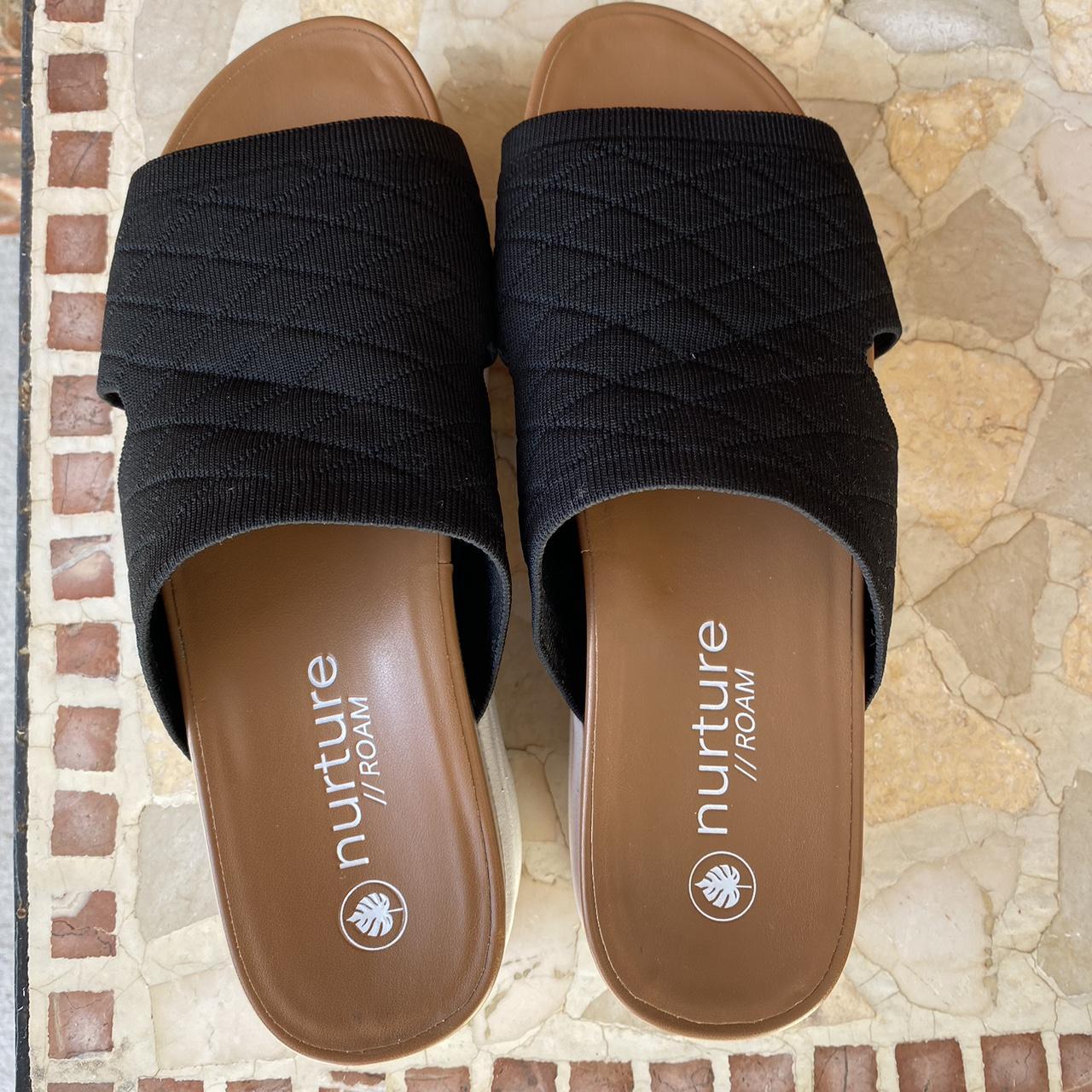 Nurture hot sale black sandals