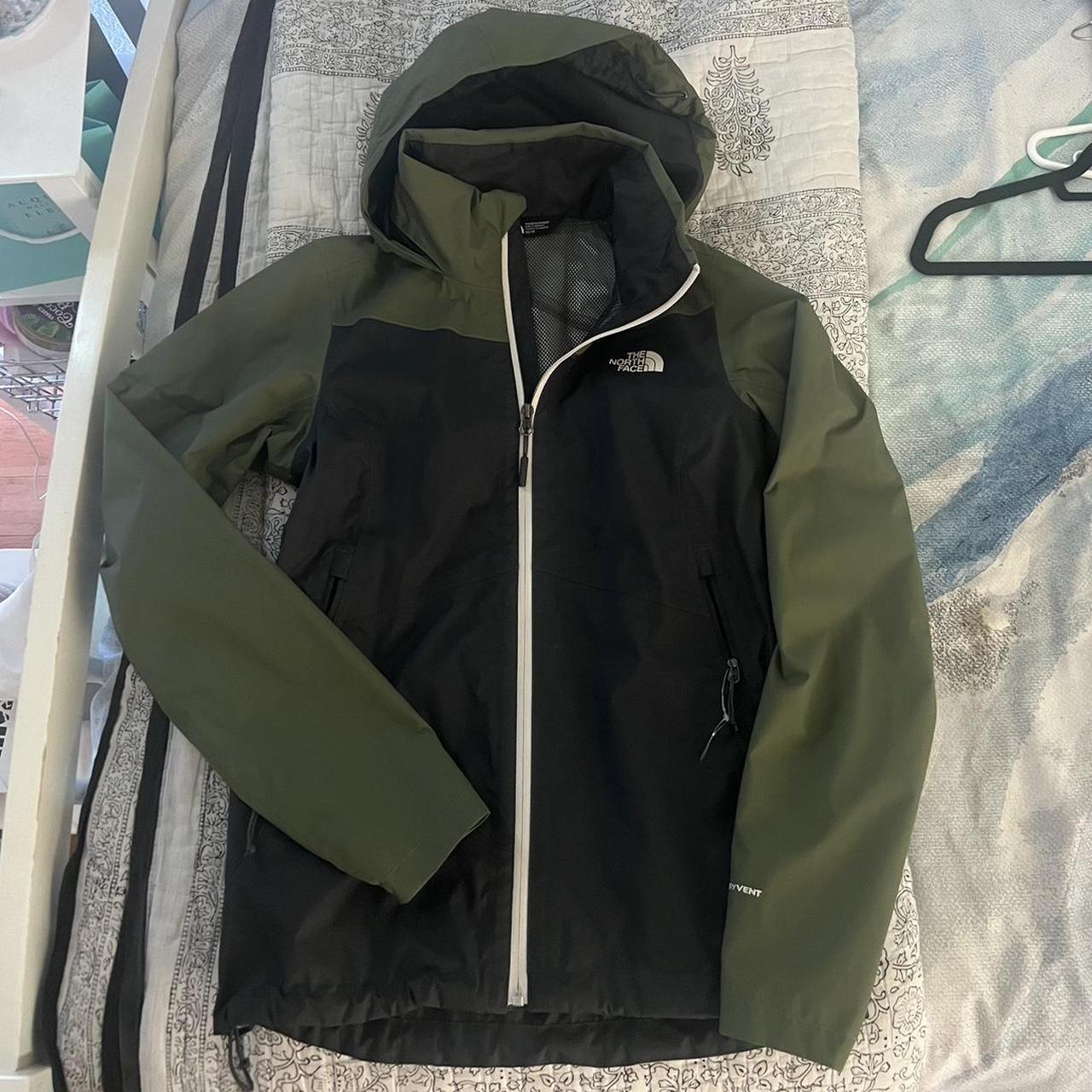 Hillside rain jacket Size medium Gutter green - Depop