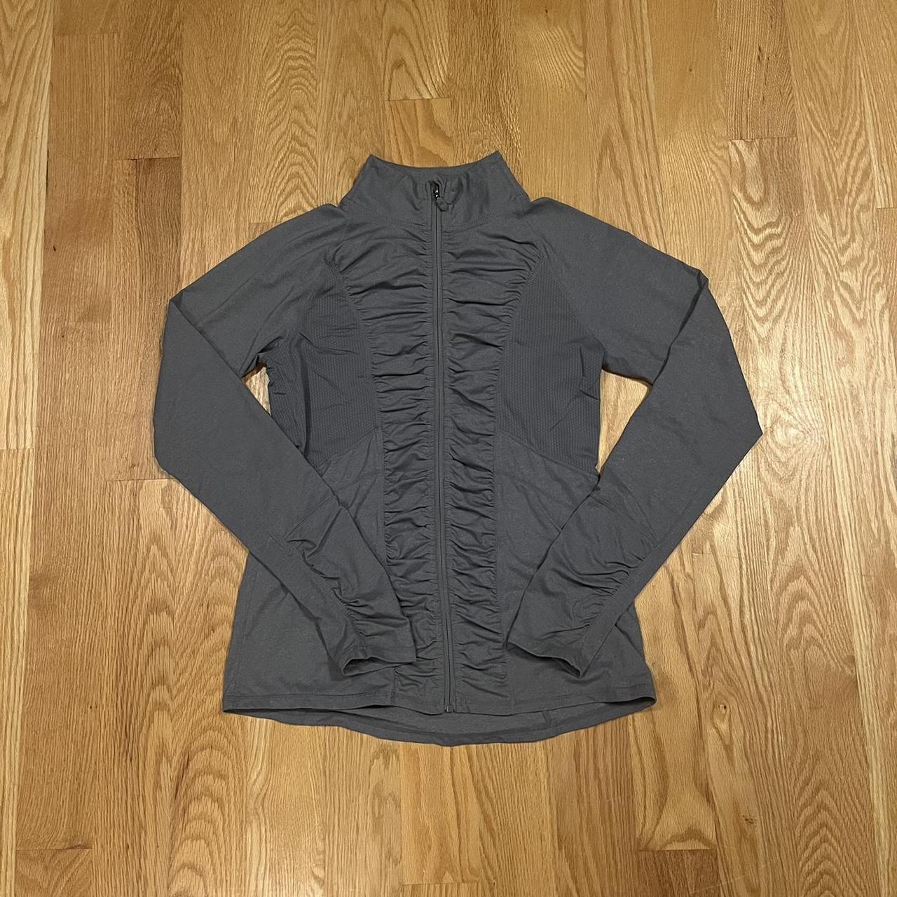 Kyodan zip up jacket. Cool synching in the middle... - Depop