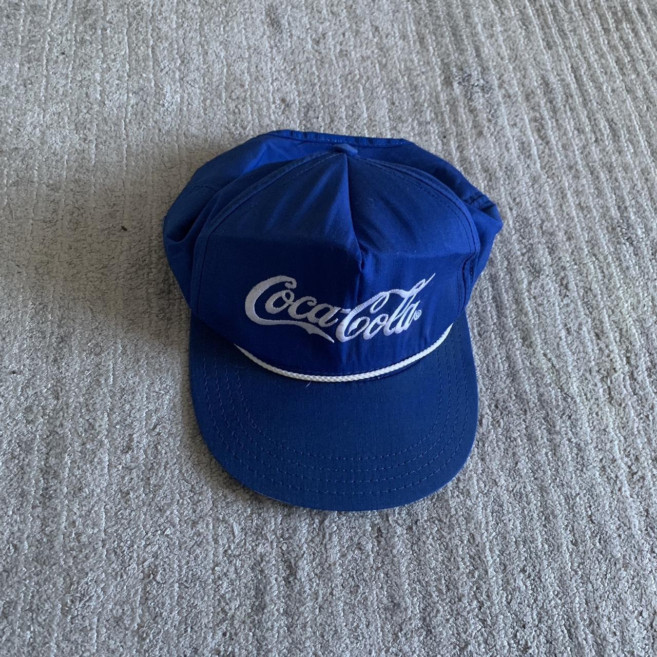 Vintage 80's New York Giants Blue MLB Trucker Cap - Depop