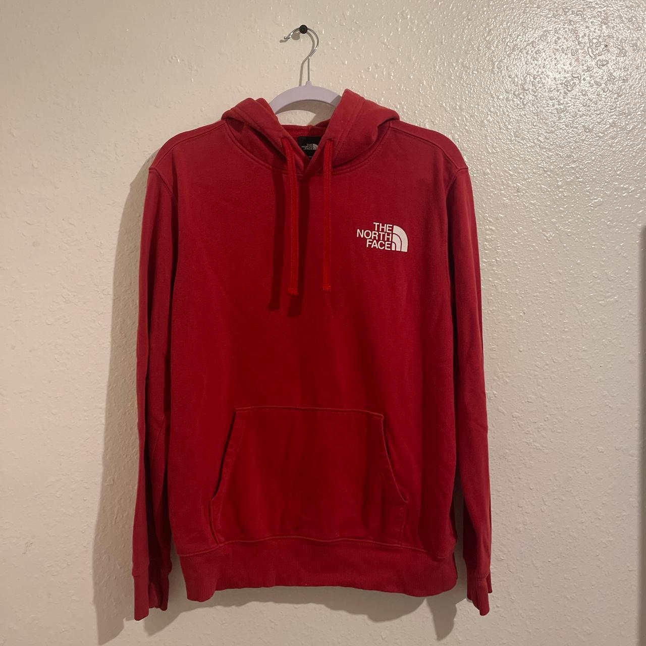 The North Face Men's Red and Black Hoodie