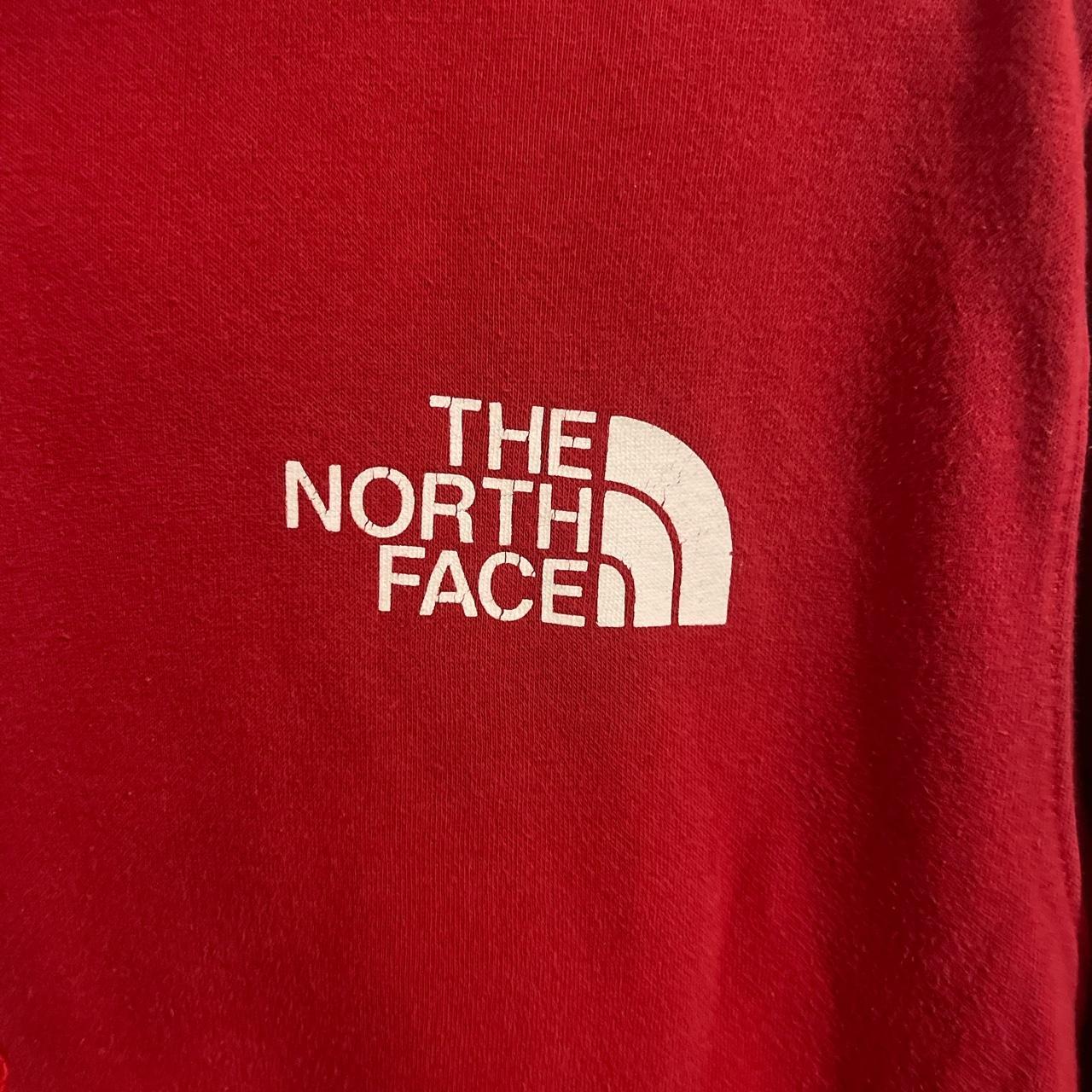 The North Face Men's Red and Black Hoodie (2)