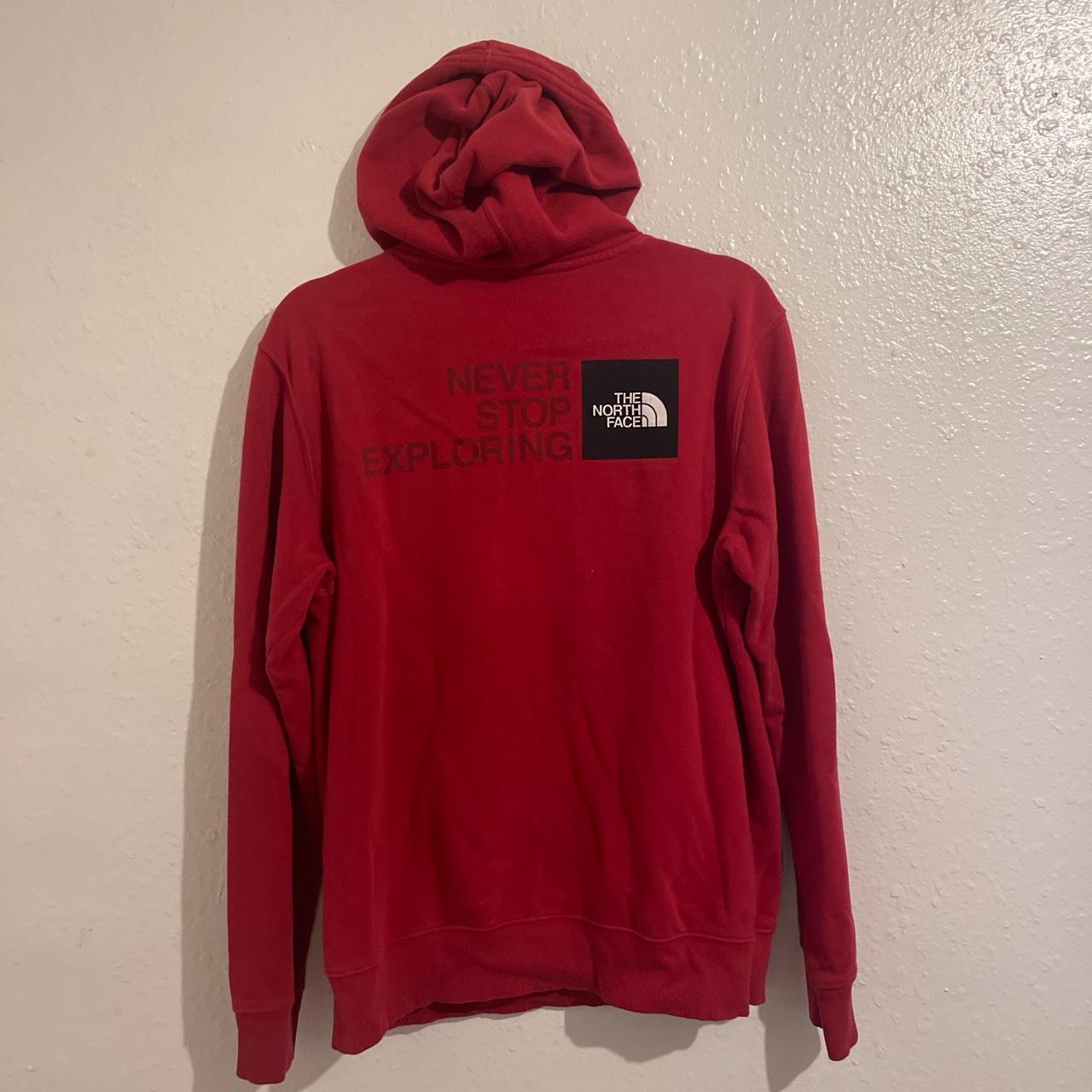 The North Face Men's Red and Black Hoodie (4)