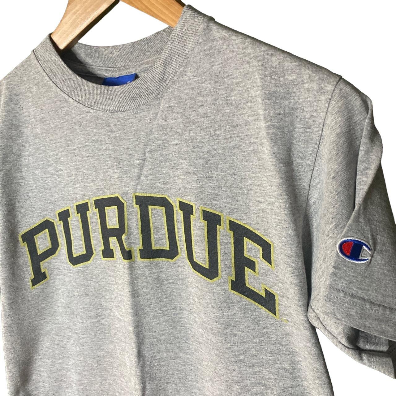 Men’s grey vintage Champion Purdue University t... - Depop