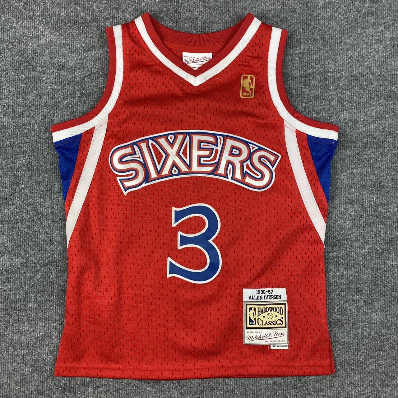 Vintage Allen Iverson NBA Jersey Youth Small Nike... - Depop