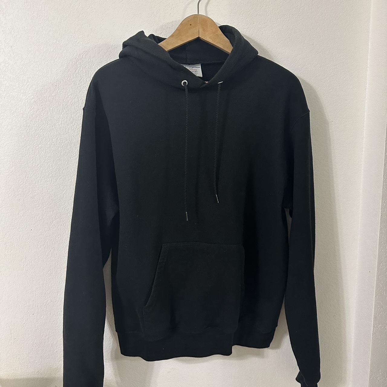 Black Champion Hoodie - Depop