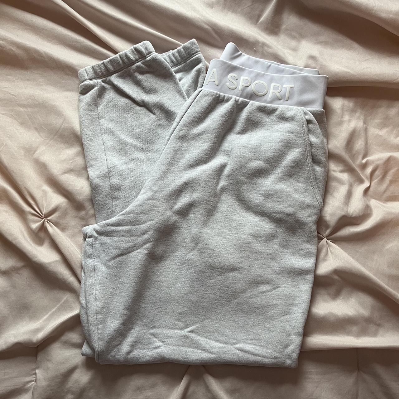 Victoria's Secret Women's Grey Joggers-tracksuits | Depop