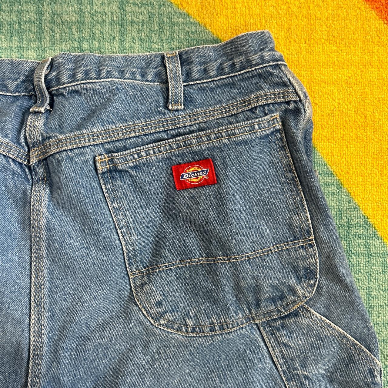 dickies jorts!! great condition, minor paint spots... - Depop