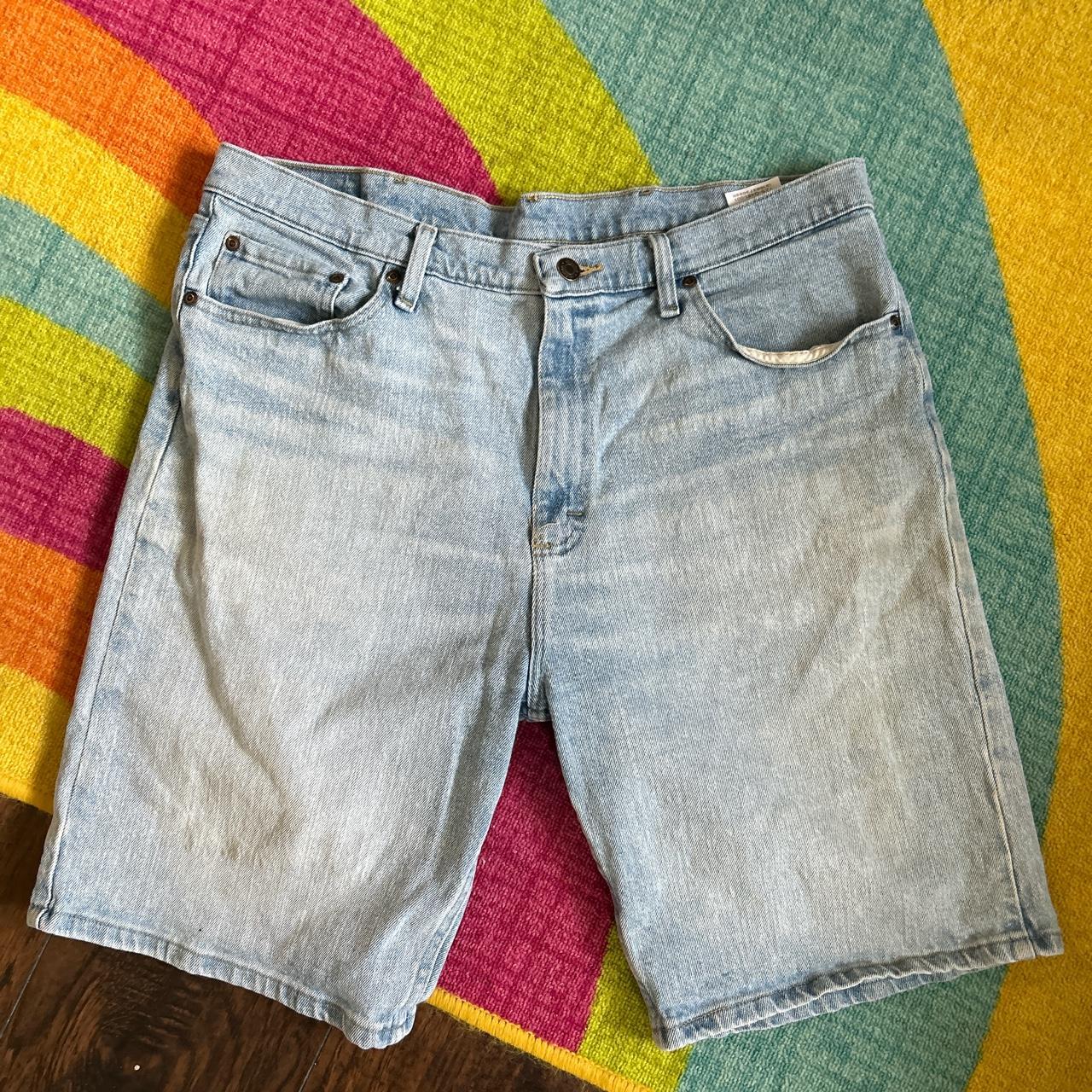 vintage wrangler jorts measurements: waist 18... - Depop