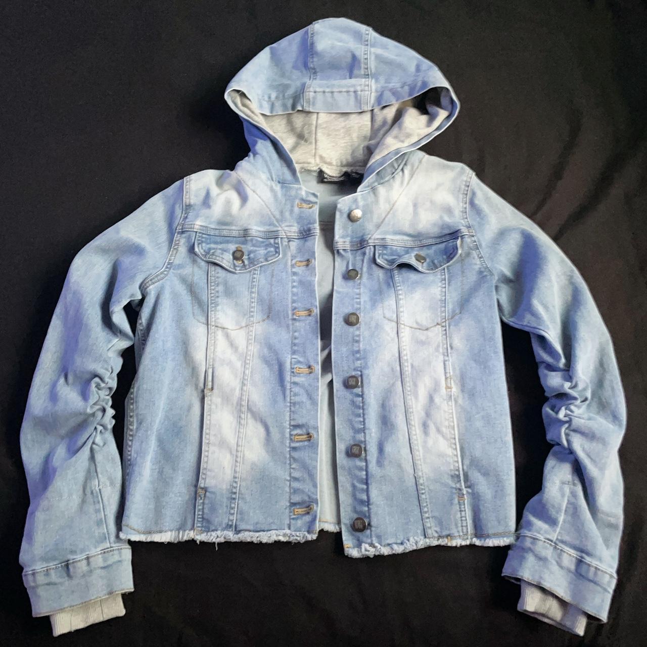 Women With Control Women's Blue and Grey Jacket | Depop