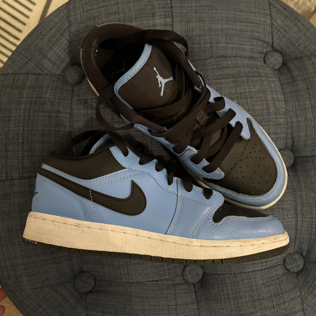 nike black and blue jordans
