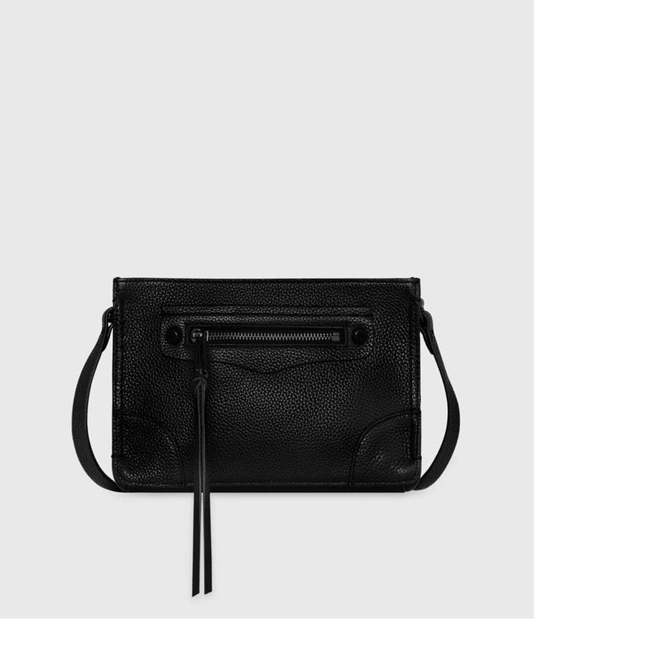 Rebecca Minkoff Black Leather Fringe Crossbody deals