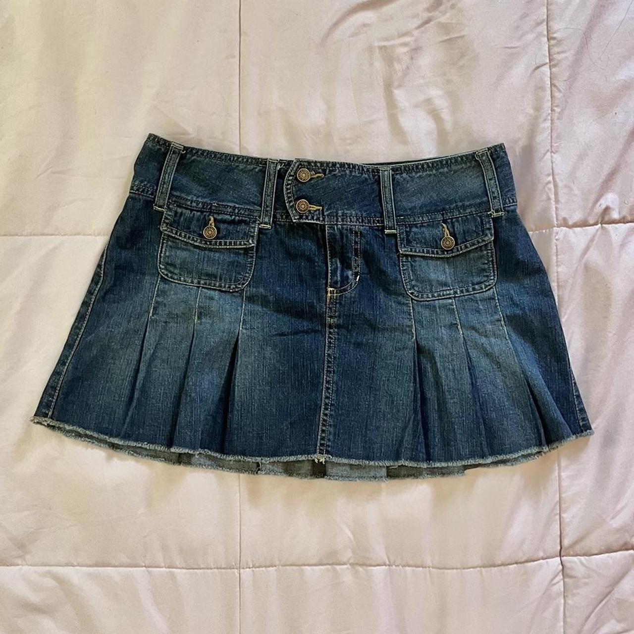 Super Cute Denim Mini Skirt! ♡ Great For Summer!... - Depop