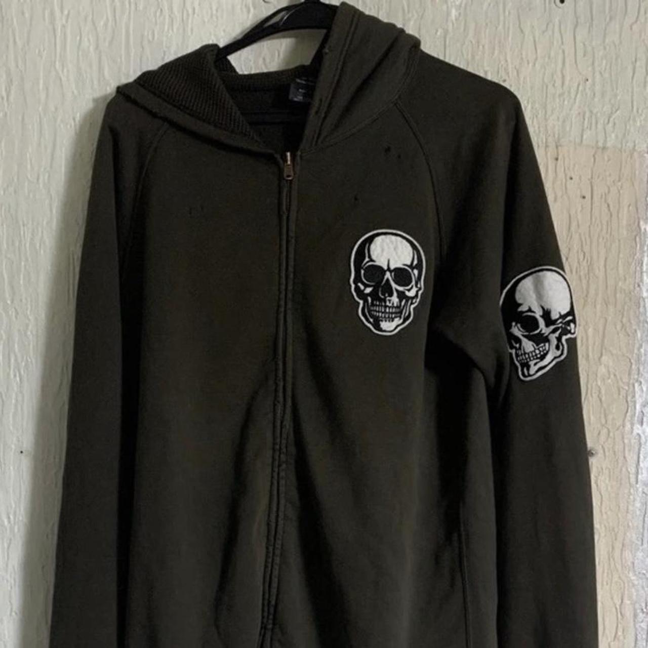 Number (N)ine Double Skull Zip Hoodie HOLDING FOR... - Depop