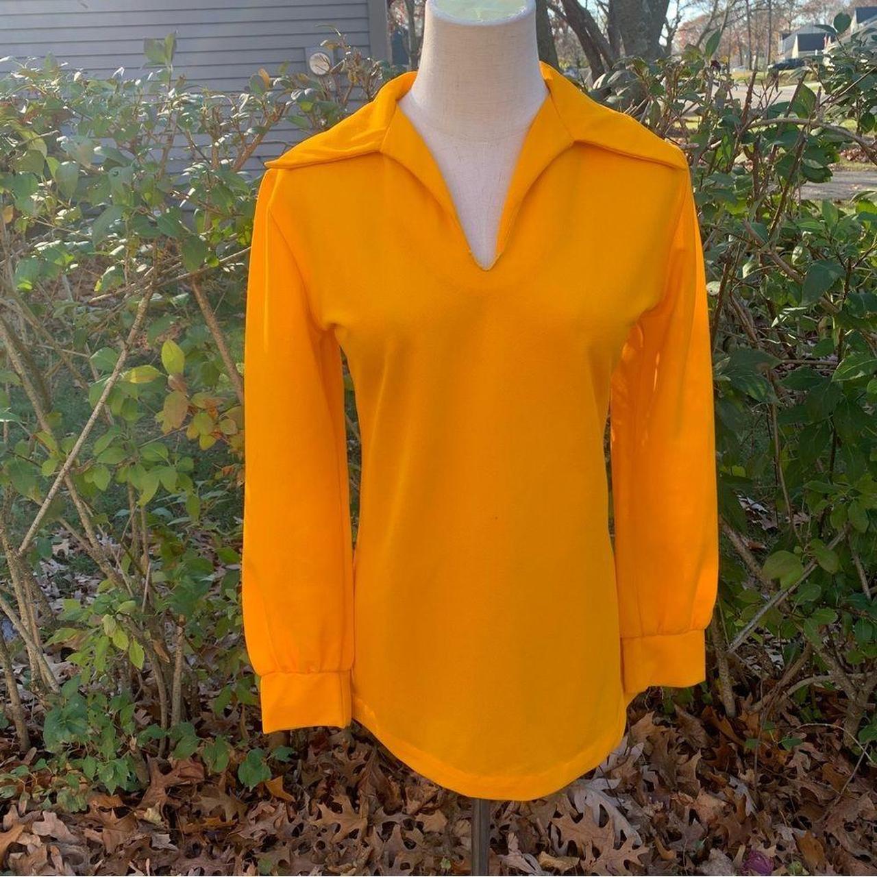 70’s Vintage Mustard Shirt Women’s S By the Marco... Depop