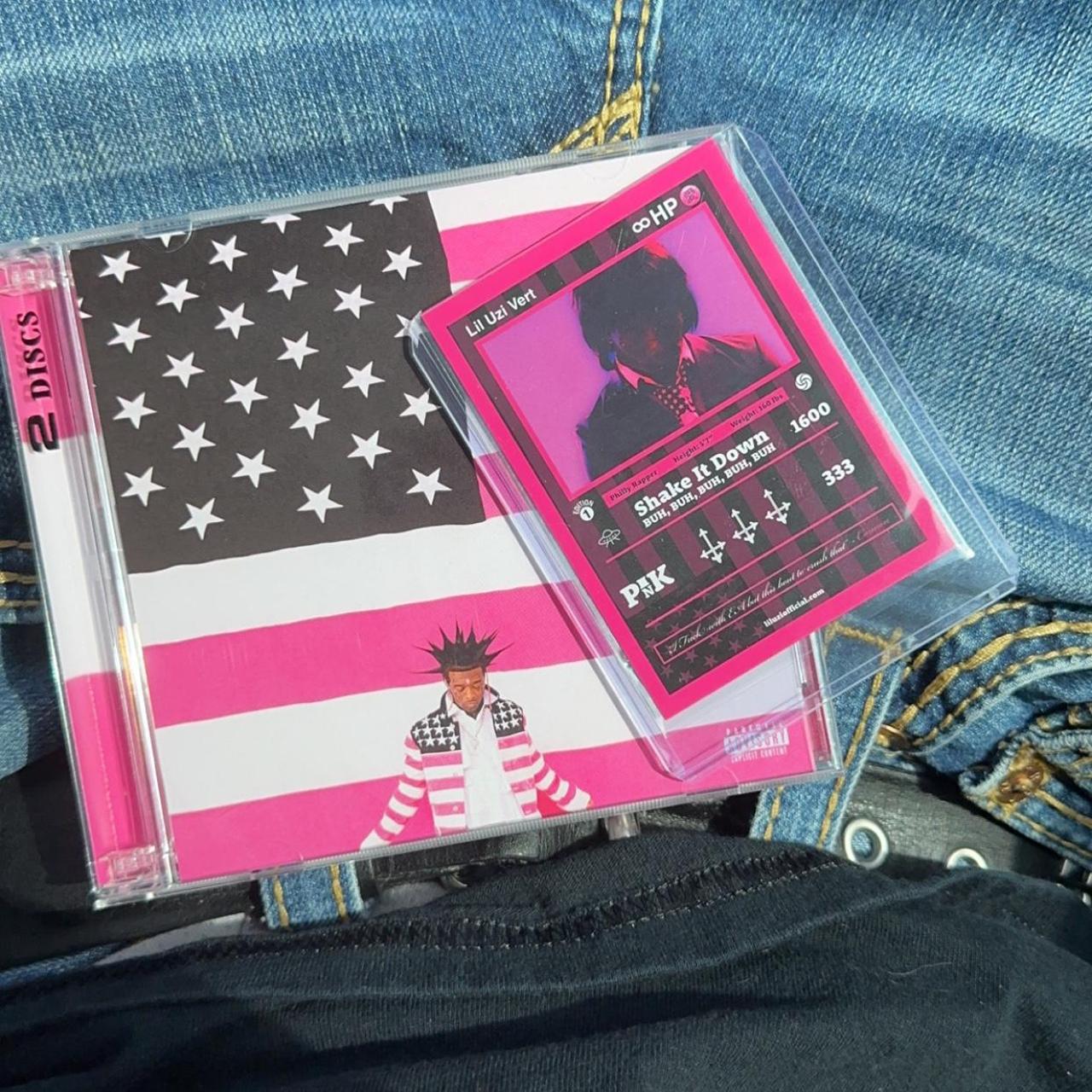 LIL UZI VERT PINK TAPE CD & TRADING CARD IYKYK SEND | Depop