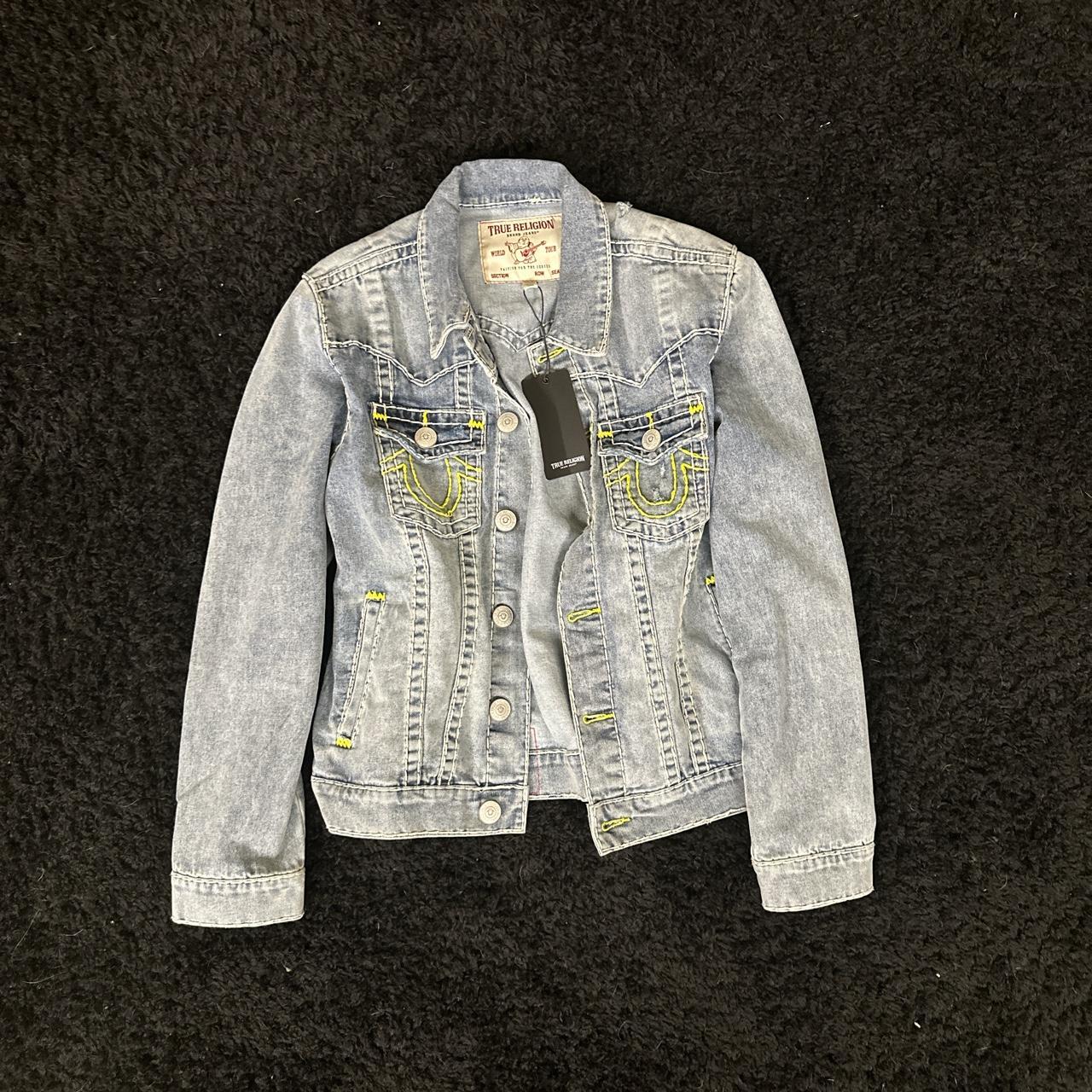 True religion discount distressed denim jacket