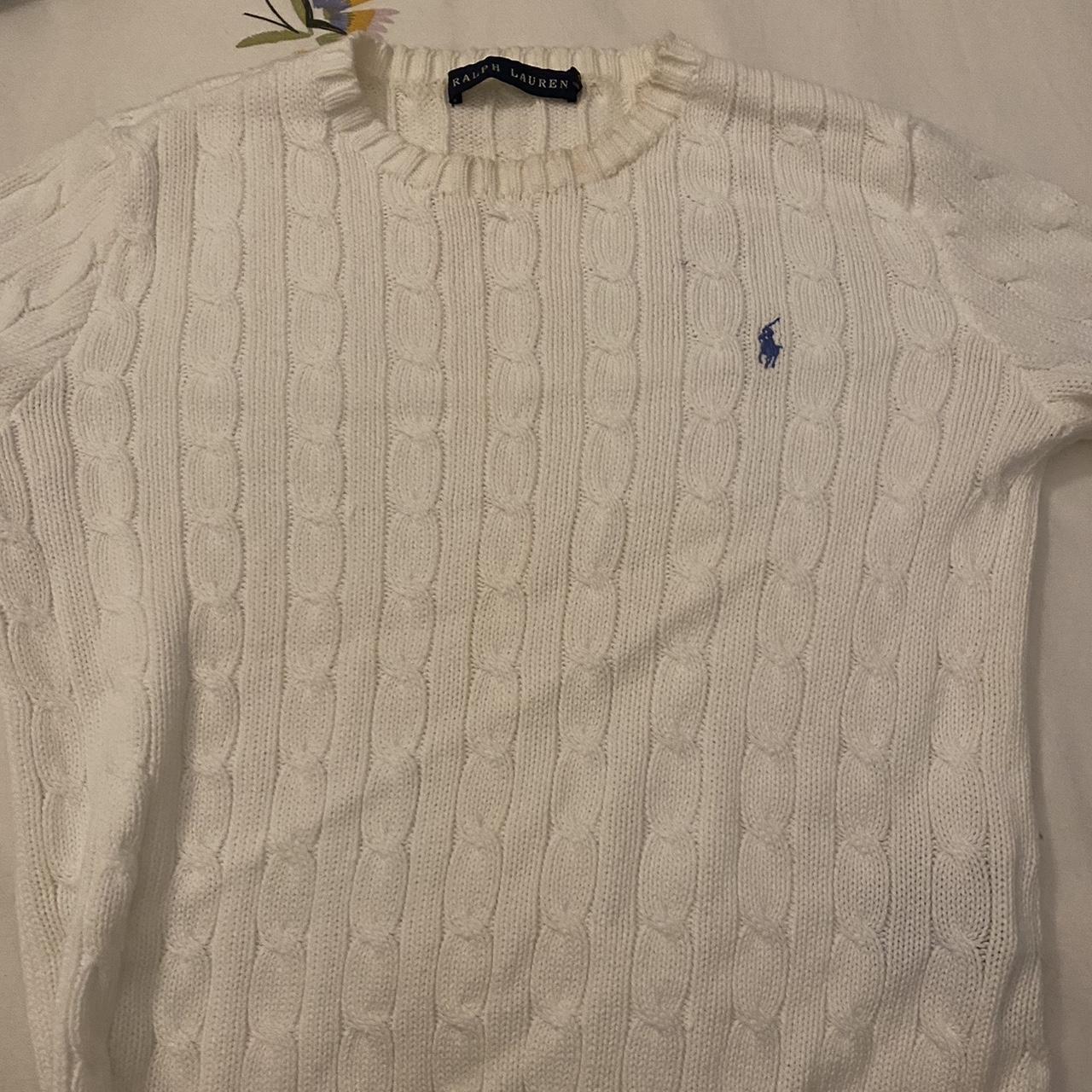 Ralph Lauren polo sweater Perfect condition White... - Depop