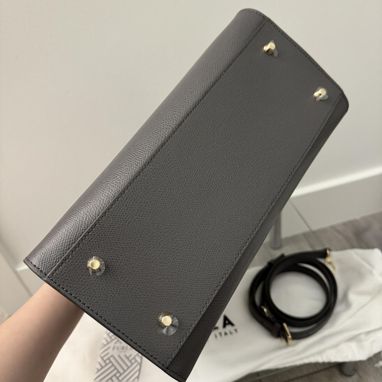 NEW FURLA Amina Tote in Grey Never used Grained | Depop