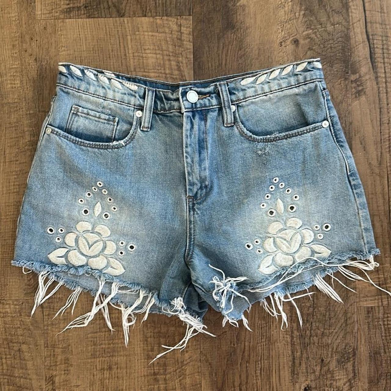 Denim Shorts Blank NYC the Barrow embroidered