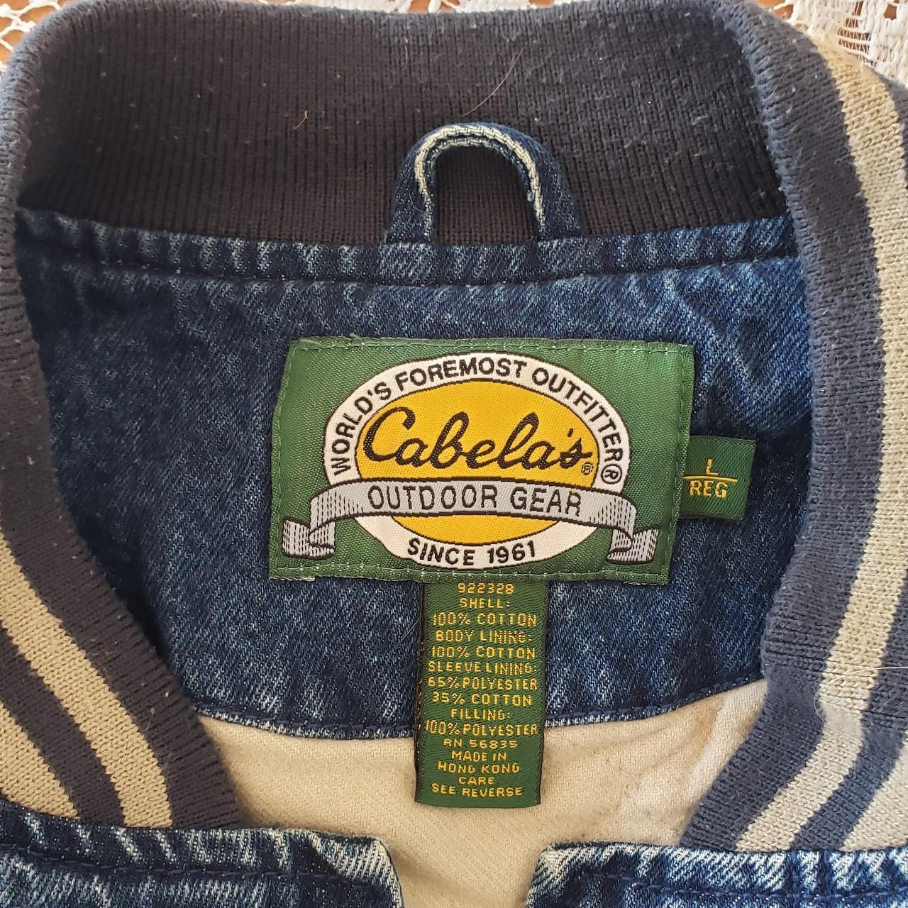 Cabela's Mens Denim Varsity Style Custom Buck Jacket Sz XL Regular offers RN# 56835