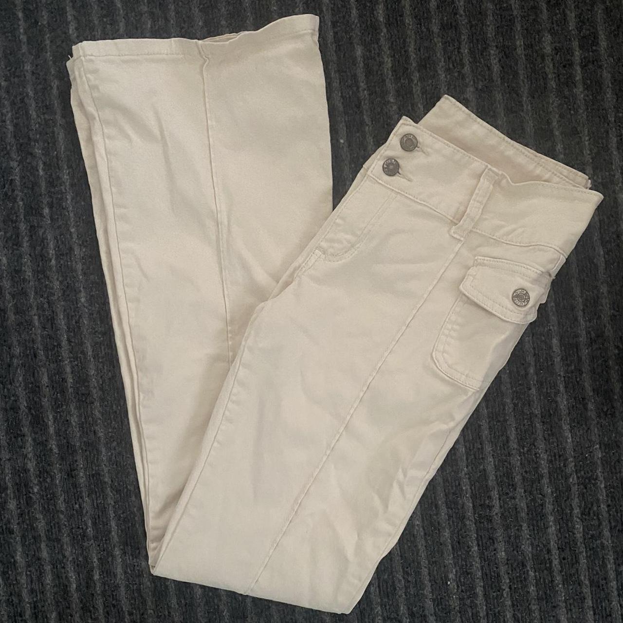 Brandy Melville/ John Galt Cream Agatha Pants In... - Depop