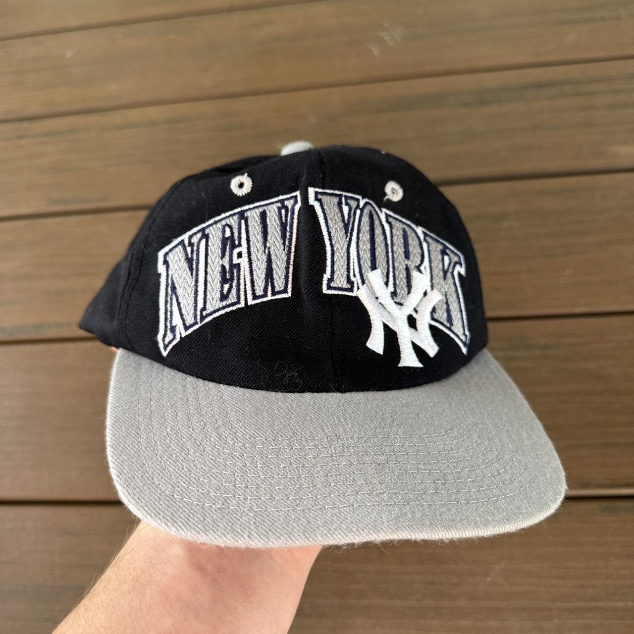 Vintage 90s New York Yankees Starter wool snapback... - Depop