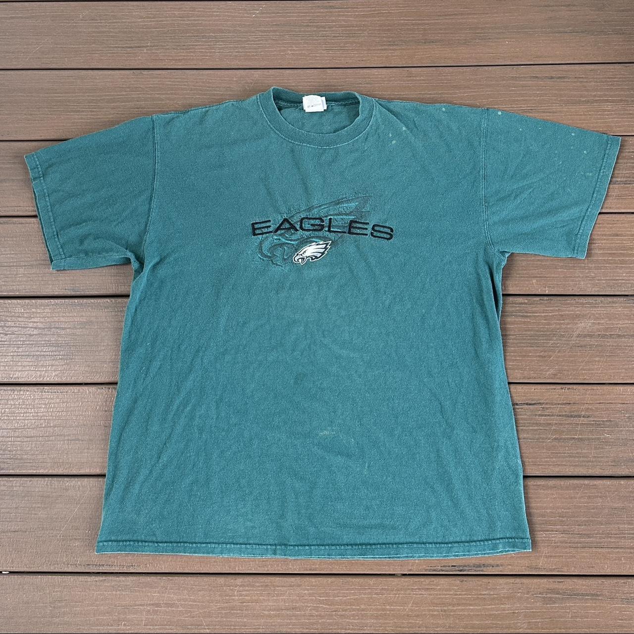 Philadelphia Eagles NFL Vintage 90's AJD Spell Out - Depop