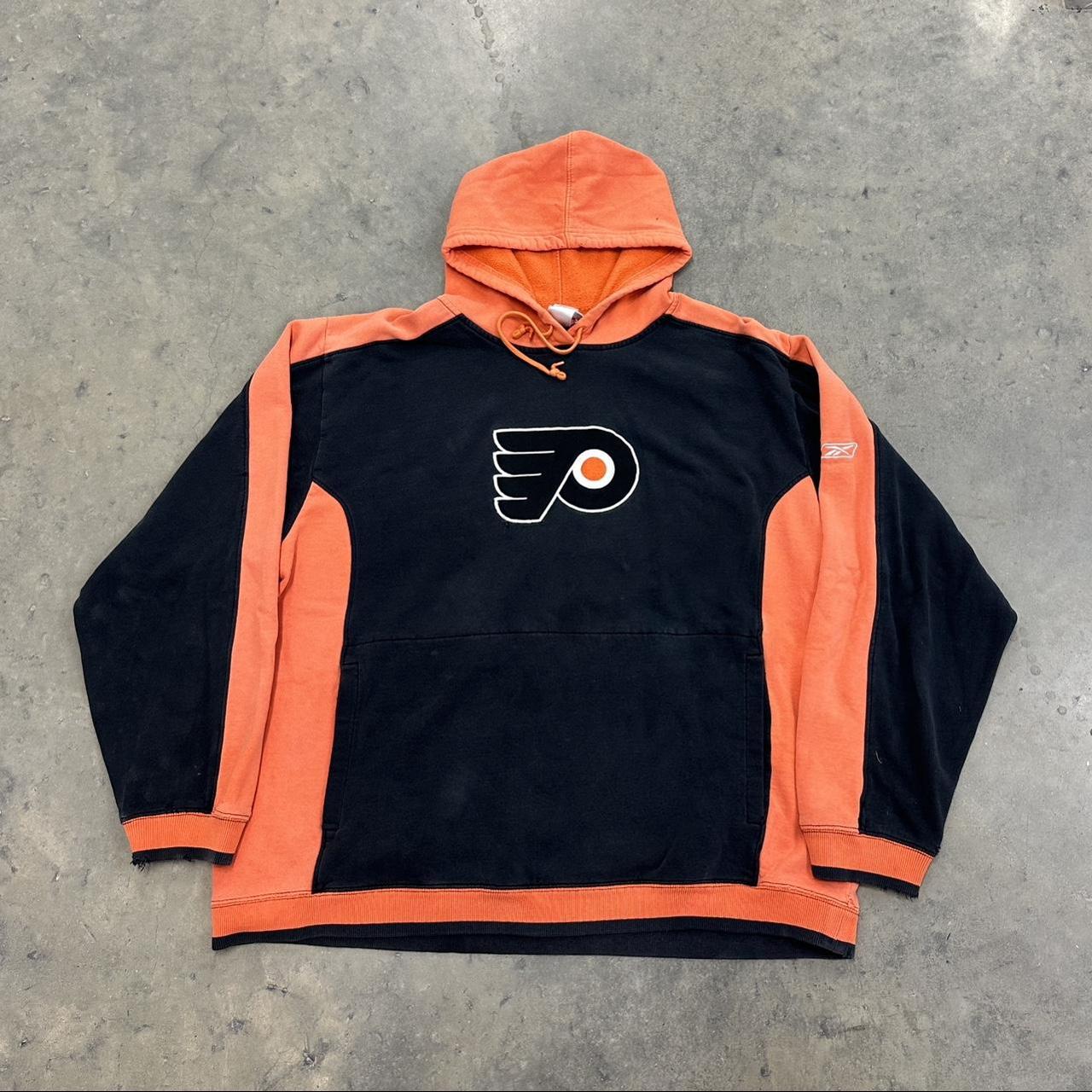 Vintage Men's Hoodie - Orange - XL