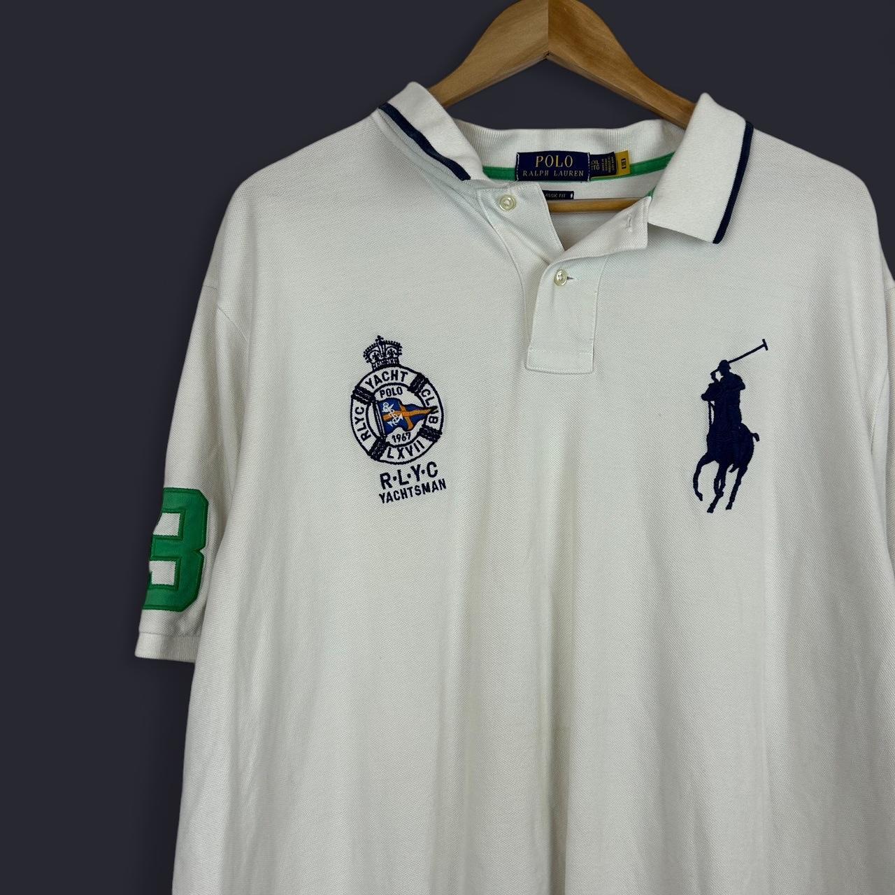 Polo Ralph Lauren Men's Polo shirt - White/Multi … - image 2