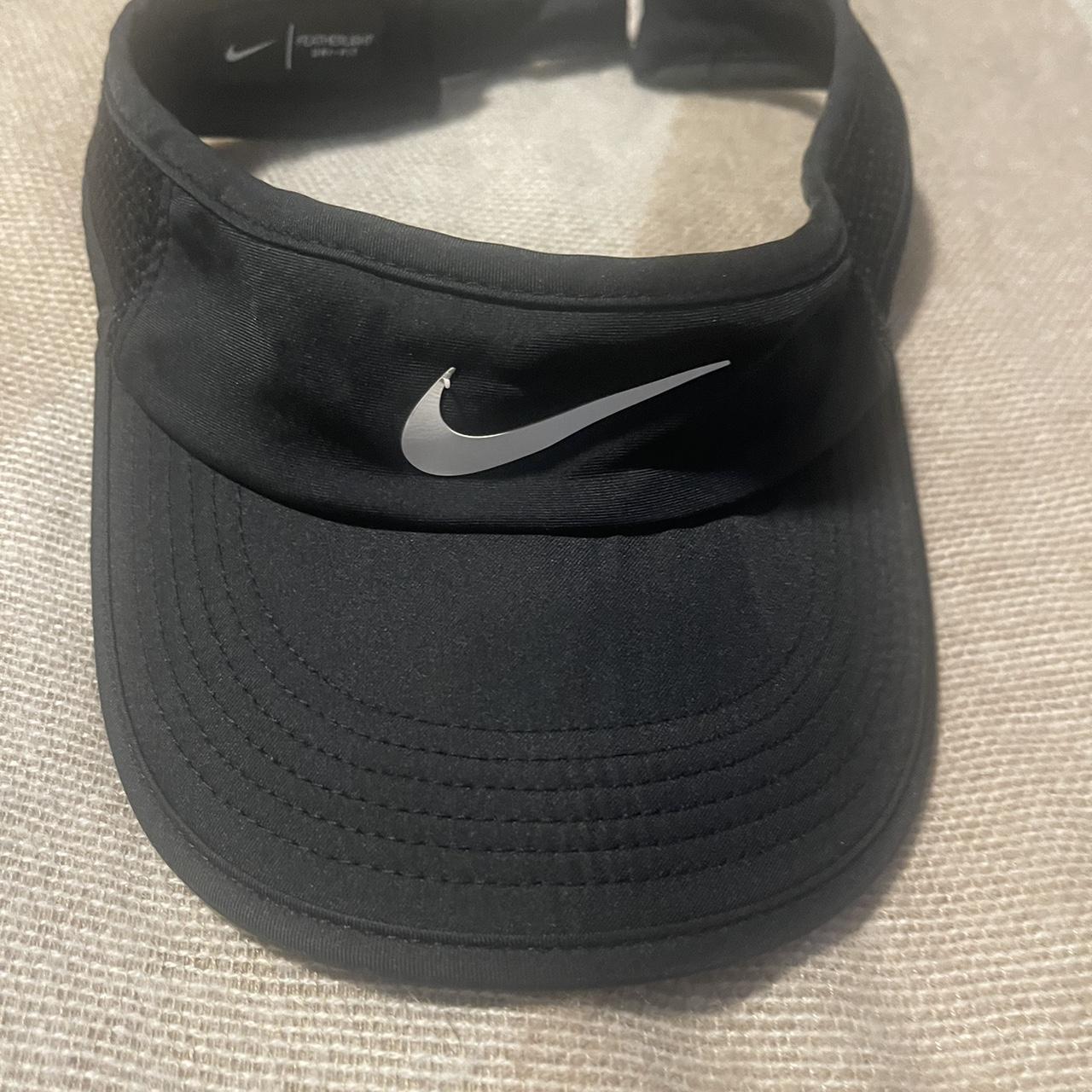 Black Nike golf visor with mesh on the sides. Nike... Depop