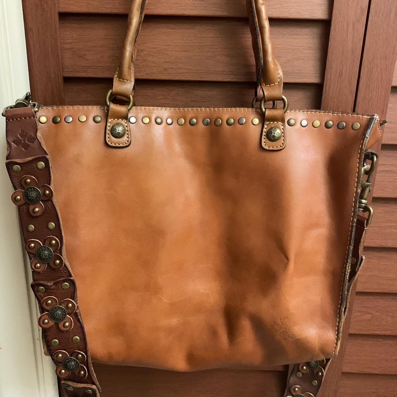 Patricia nash zancona clearance embossed leather tote