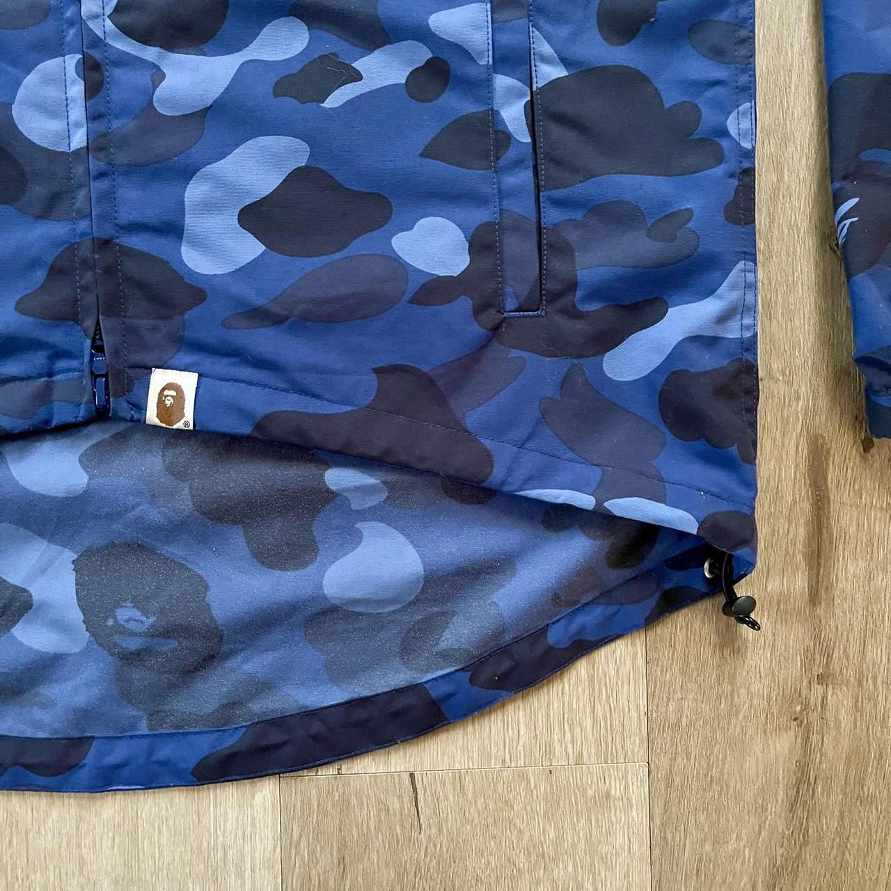 RARE FW14 A Bathing Ape Bape Navy Blue Camo Cycling... - Depop