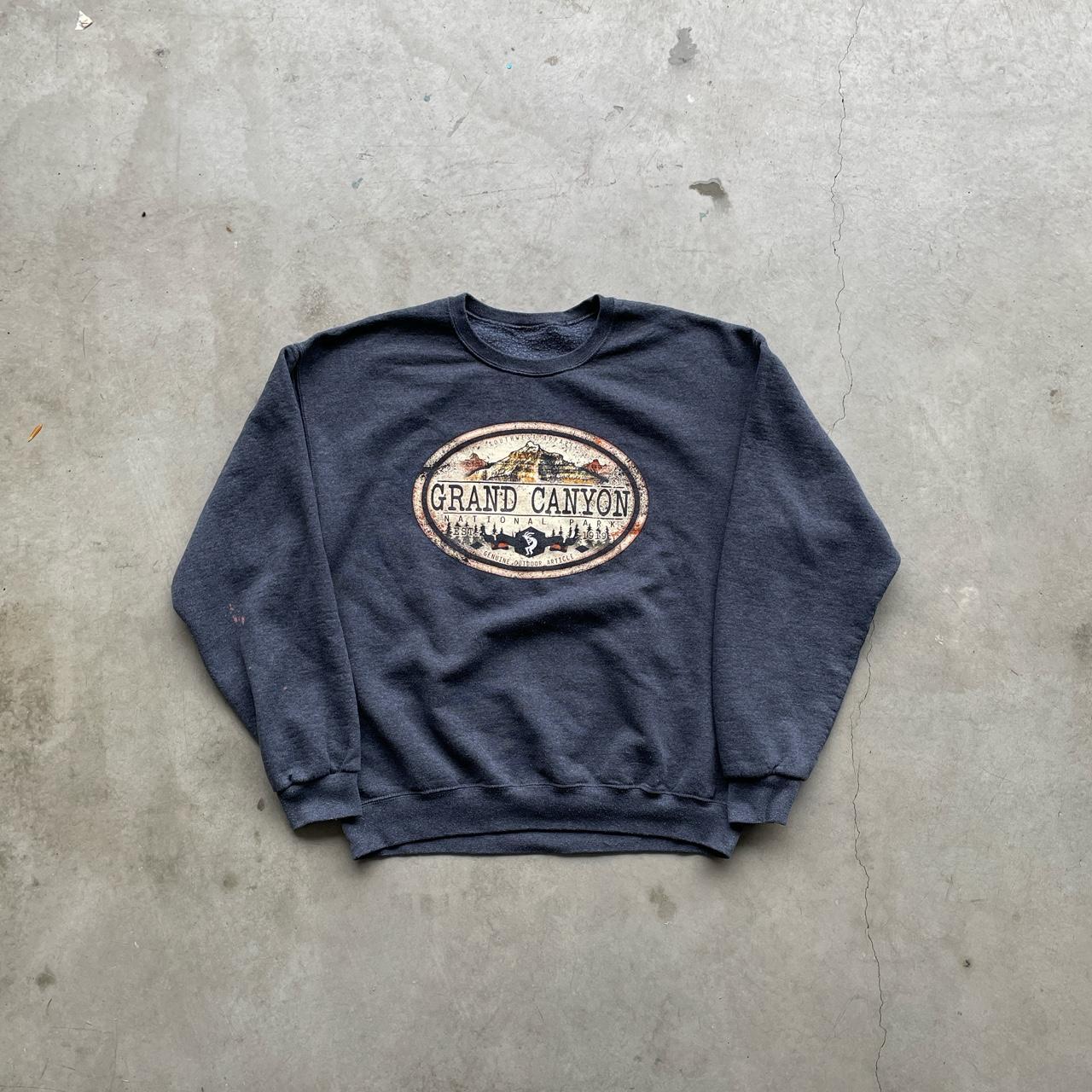 vintage grand canyon crewneck sweatshirt size... - Depop