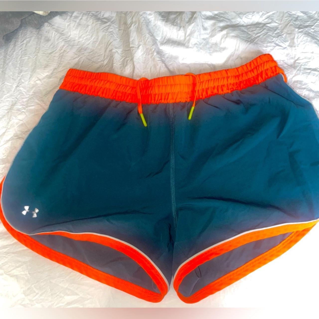 Orange athletic hot sale shorts womens