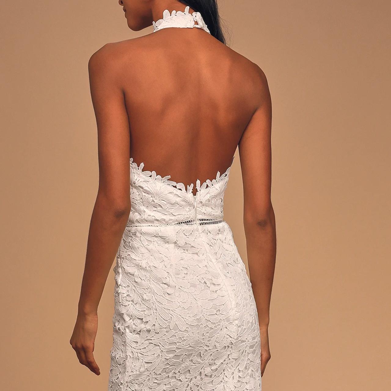 Lulus Divine Destiny White Lace Midi Dress, 2024 XS