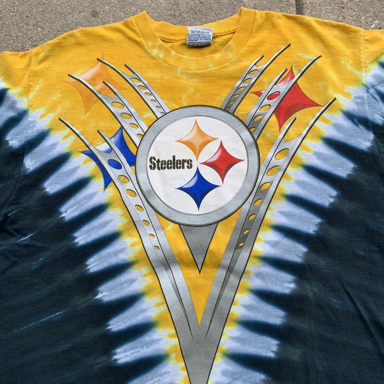 Vintage Liquid Blue Pittsburgh Steelers Tie Dyed Graphic T Shirt - XL – Jak  of all Vintage