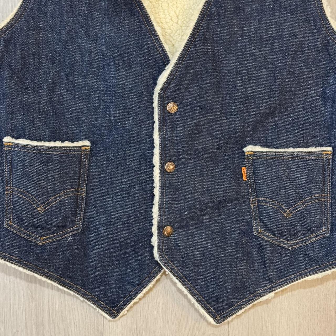Levi's Men's Vest - Navy/Blue - L – Vintage Levi’… - image 3
